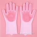 Gants de nettoyage de massage de toilettage pour animaux de compagnie super doux